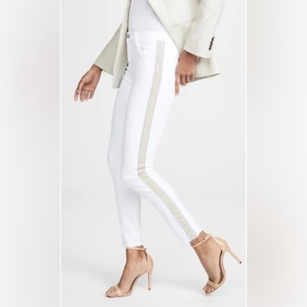 JBrand skinny Jeans with Gold stripe